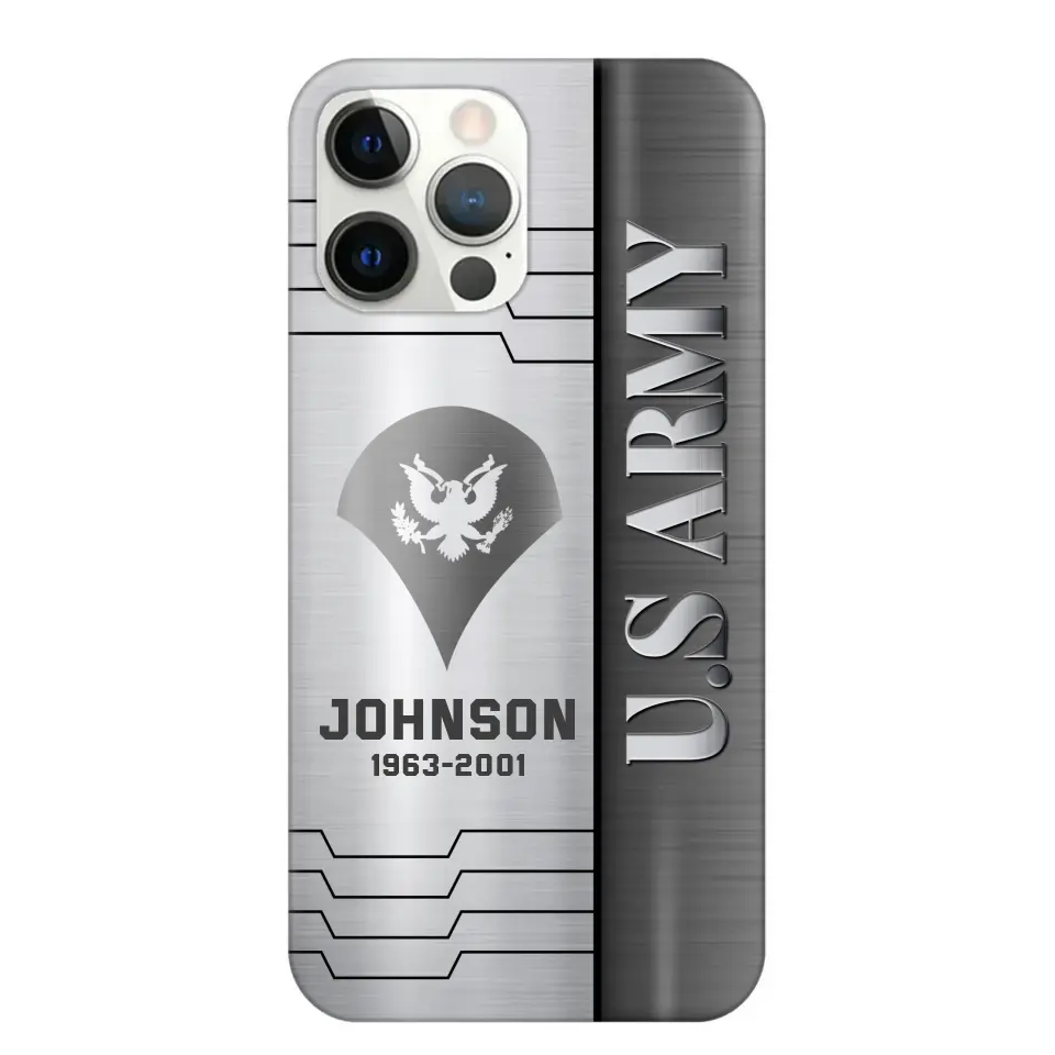 Personalized US Military Phone Case Printed QTPN382