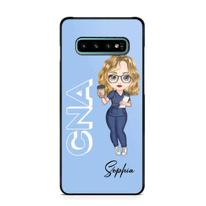 Personalized Colorfull Chibi Nurse With 3D Text Job Tittle And Name Phonecase 23392