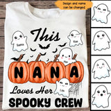 Personalized This Nana Loves Her Spooky Crew Tshirt 2D Printed HTHHN23348