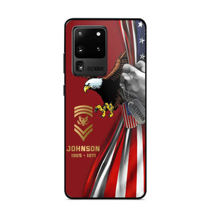 Personalized US Military Veteran Retired Phone Case Printed QTKH431