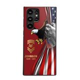 Personalized US Military Veteran Retired Phone Case Printed QTKH431