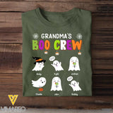 Personalized Grandma's Boo Crew Ghosts with Kid Names T-shirt Printed HTHKVH23419