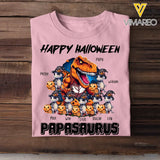 Personalized Happy Halloween Papasaurus T-shirt Printed NTMTHN23446