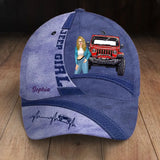 Personalized Jeep Girl with Name Cap Printed HN23343