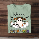 Personalized Nana's Spooky Crew Ghost with Kid Names T-shirt Printed HTHHN23459