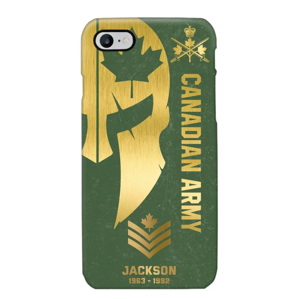 Personalized Canadian Armed Force Phone Case Printed QTKH458