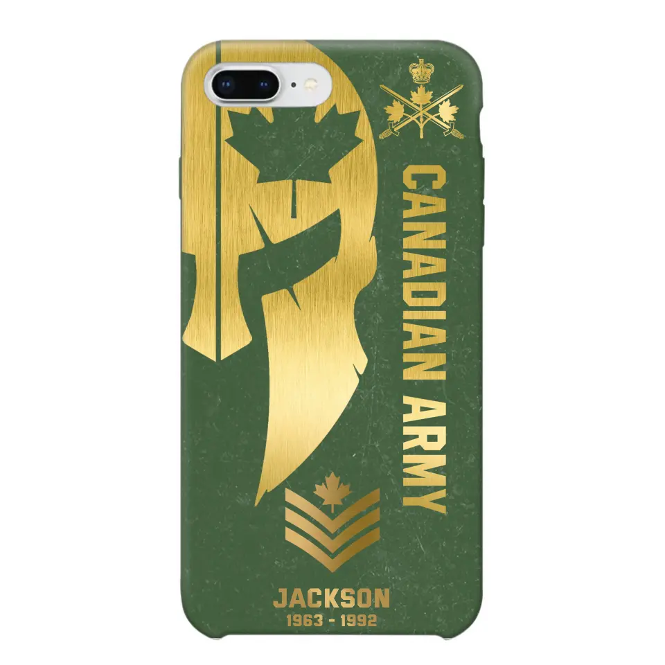 Personalized Canadian Armed Force Phone Case Printed QTKH458