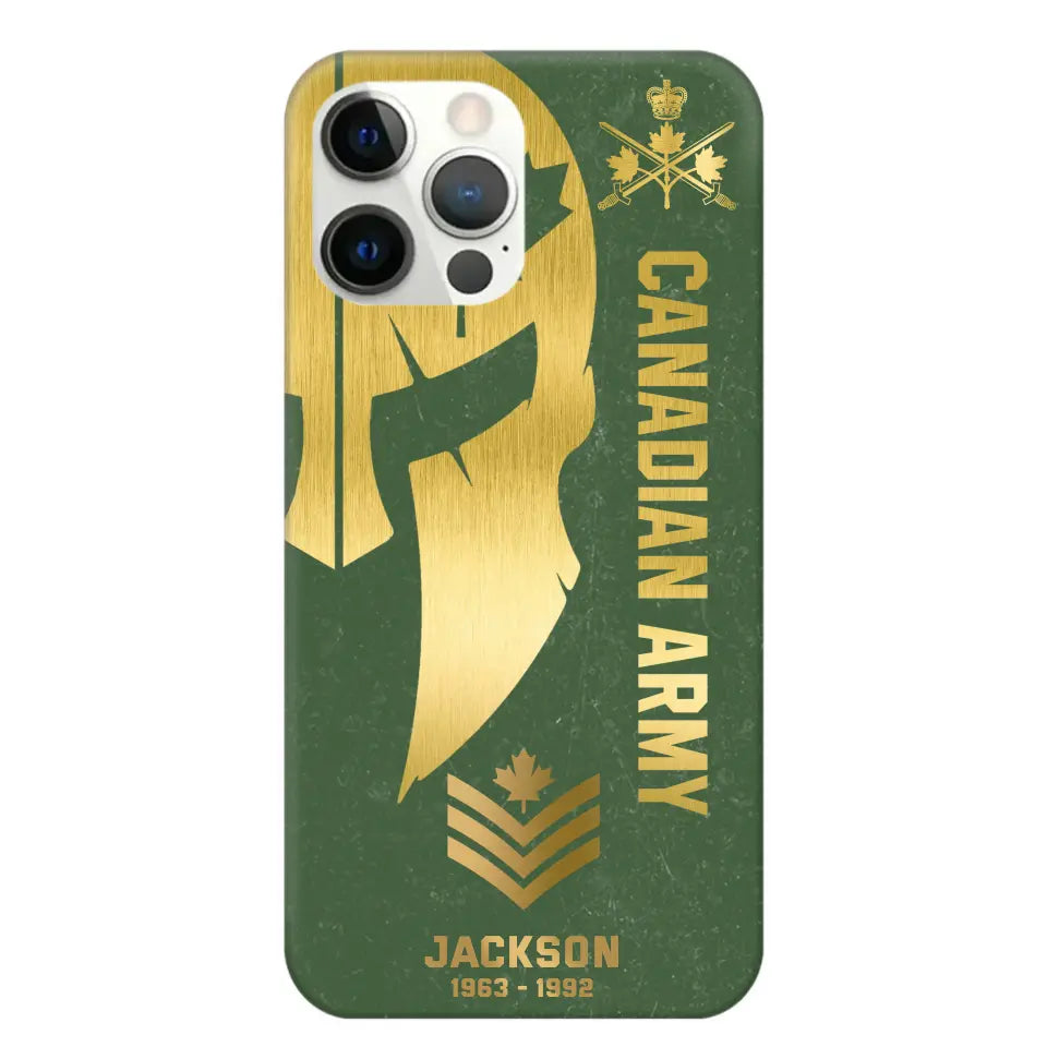 Personalized Canadian Armed Force Phone Case Printed QTKH458