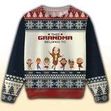 Personalized This Grandma Belongs To Custom Kid Names Christmas Gift Sweater Printed HTHHN23501