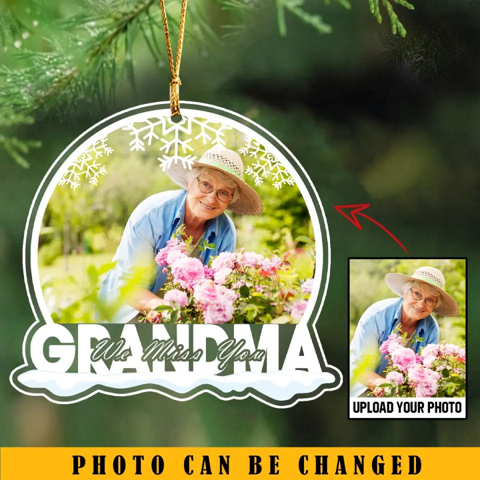 Personalized Grandma We Miss You Acrylic Ornament Printed NMTKVH23562