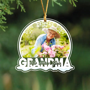 Personalized Grandma We Miss You Acrylic Ornament Printed NMTKVH23562