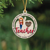 Personalized Role Model 2023 Supportive Dedicated Inspiring Passionate Mentor Chaos Coordinator Hard Working Wooden Ornament Printed LDMVQ23565