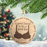 Personalized A Good Friend Is Like A Good Bra Wooden Ornament Printed HTHHN23588