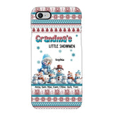 Personalized Grandma's Little Snowmen Custom Kid Names Phonecase Printed MTPN23524