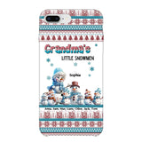 Personalized Grandma's Little Snowmen Custom Kid Names Phonecase Printed MTPN23524