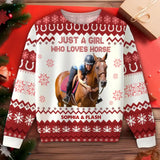 Personalized Just A Girl Who Loves Horse Sweater Printed LDMPTN23542