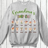 Personalized Grandma's Deer One Kid Names Sweatshirt or T-shirt Printed HTHVQ23642