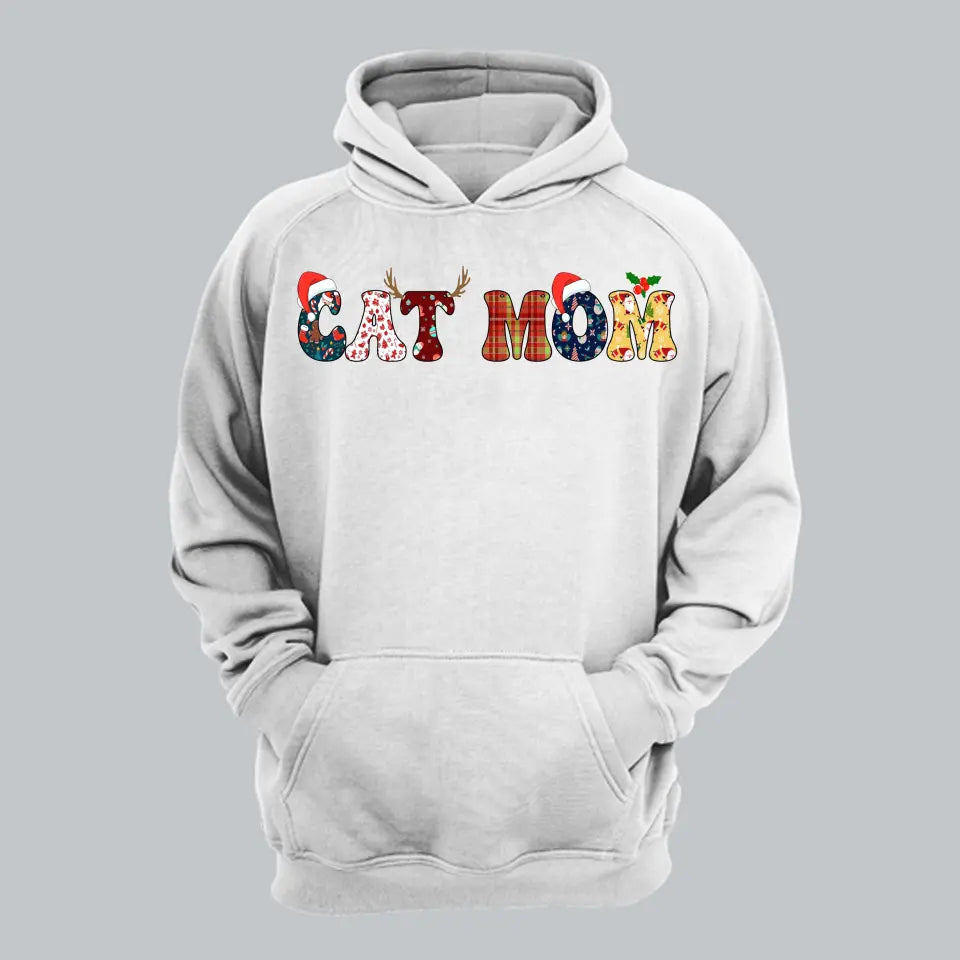 Personalized Cat Mom Hanging Cat Christmas Gift Hoodie 2D Printed MTKVH23694