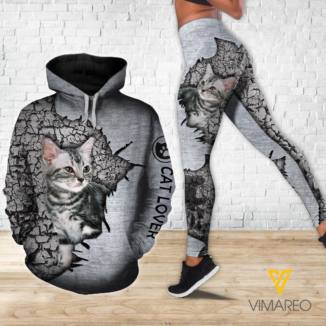 AMERICAN SHORTHAIR CAT COMBO TANK+LEGGING 3D PRINTED LC