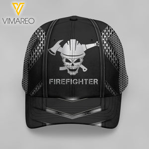 PERSONALIZED FIREFIGHTER PEAKED CAP 3D LC