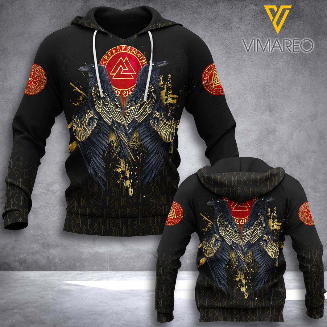 AH VIKING HOODIE 3D PRINTED FEB-DT05