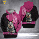 AH HEELER DOG HOODIE 3D PRINTED FEB-MD17