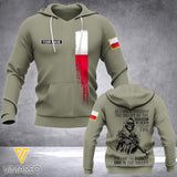 Customized Poland Soldier 3D Printed Shirt/Hoodie ZD064