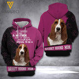 AH BASSET HOUND DOG HOODIE 3D PRINTED FEB-QH17