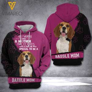 AH BAEGLE DOG HOODIE 3D PRINTED FEB-QH05