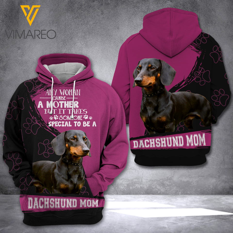 AH DACHSHUND DOG HOODIE 3D PRINTED FEB-QH05