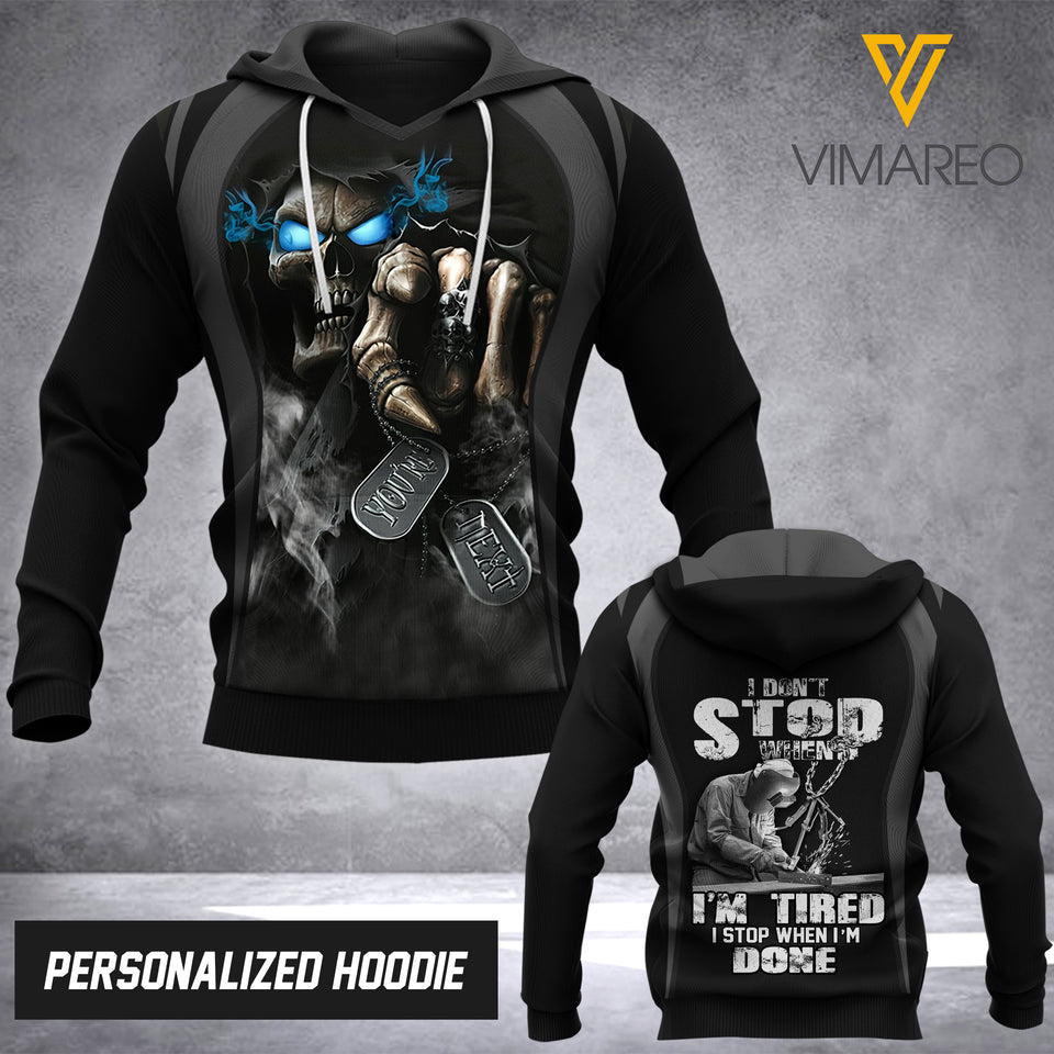 AH PERSONALIZED WELDER HOODIE 3D PRINTED FEB-QH22