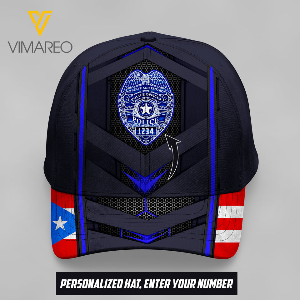 AH PERSONALIZED PUERTO RICO PEAKED CAP 3D FEB-QH25