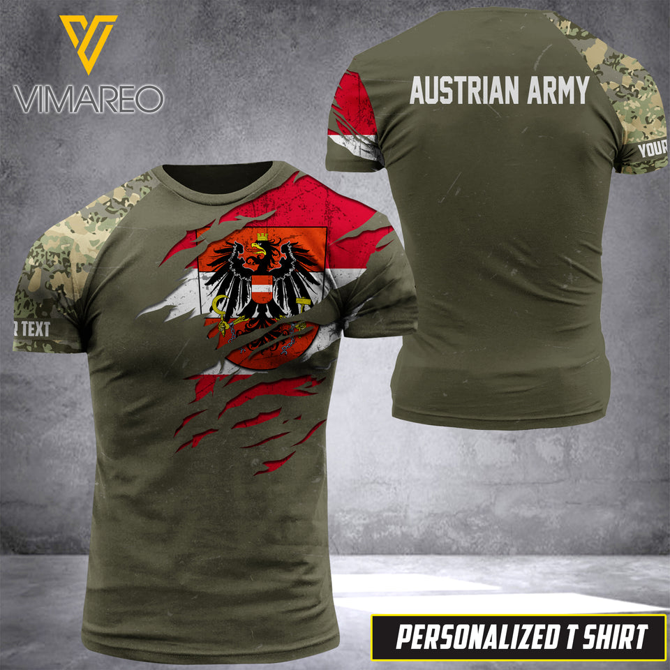 PHN PERSONALIZED Austrian Army Tshirt 3D PRINTED APR-DT08