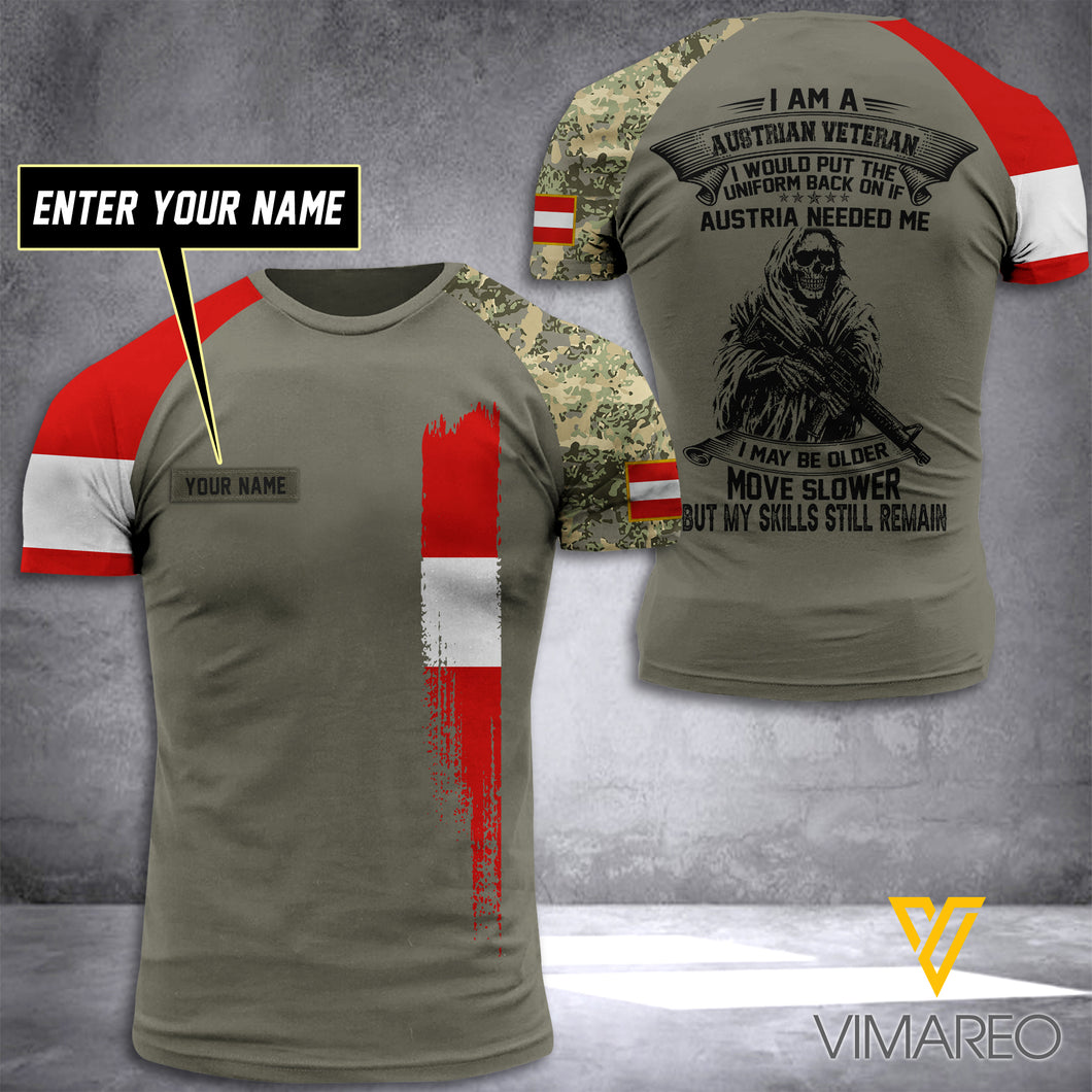 Customized Austria Soldier 3D Printed Combat Shirt EZT074