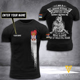 Customized Serbia Soldier 3D Printed Shirt EZT074