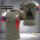 Customized Slovakia Soldier 3D Printed Combat Shirt EZT084