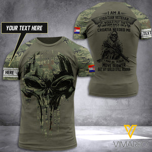 Customized Croatia Soldier 3D Printed Combat Shirt EZT070621