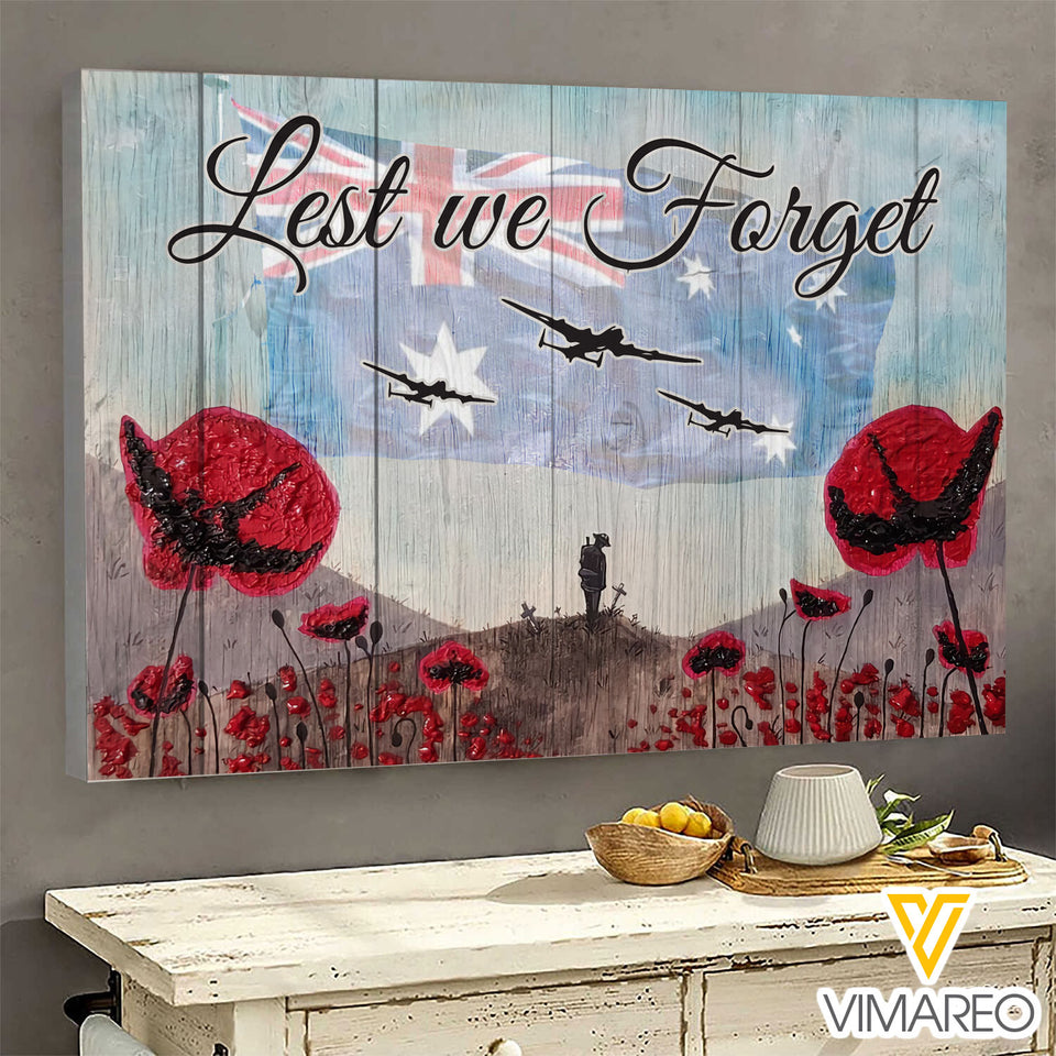 AUSTRALIAN LEST WE FORGET CANVAS AUG-HQ21