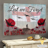 BRITISH LEST WE FORGET CANVAS AUG-HQ21