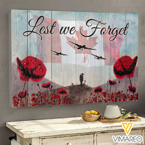 CANADA LEST WE FORGET CANVAS AUG-HQ21