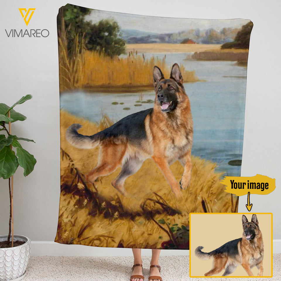 Personalized Dog Fleece Blanket JUE-DT19