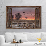 Duck Hunting Canvas Printed DEC-MQ21