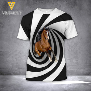 American Paint Horse TSHIRT PRINTED JUE-QH14