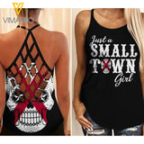 Alabama Girl Criss-Cross Open Back Camisole Tank Top MAY-QH06