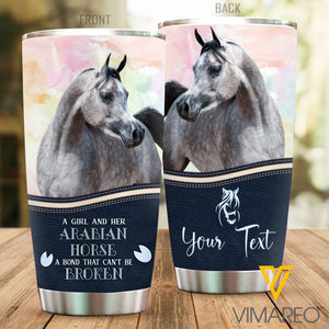 PERSONALIZED ARABIAN HORSE TUMBLER