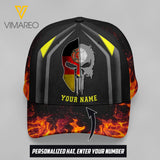 PERSONALIZED FIREFIGHTER GERMANY PEAKED CAP 3D NY