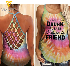 Friend combo CRISS-CROSS OPEN BACK CAMISOLE TANK TOP