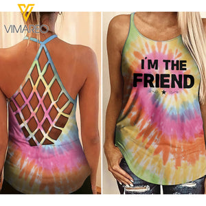 Friend combo CRISS-CROSS OPEN BACK CAMISOLE TANK TOP