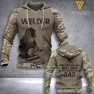 WELDER DAD CAMO HOODIE 3D PRINTED NQA