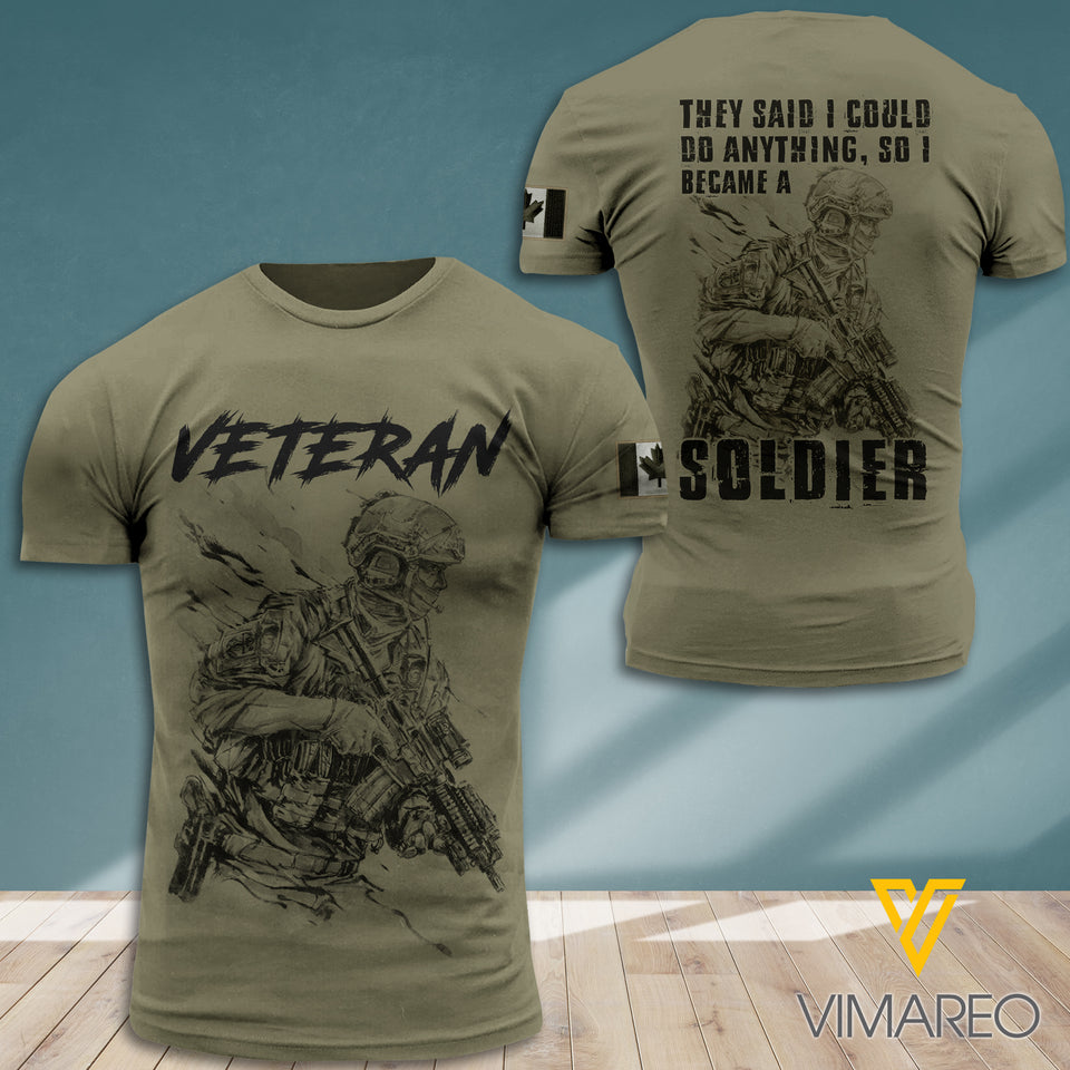 Canadian Soldier VETERAN T-SHIRT